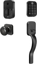 Yale Assure Lock 2 Touch Deadbolt with Ridgefield Handle, Black Suede Smart Keyless Entry Door Lock with Wi-Fi Connected Touch Keypad and Fingerprint Scanner, B-YRD450-F-WF1-RX-BSP