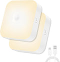 Wireless Motion Ceiling Light - 500LM Battery Operated Closet & Shower Light, 3000K Warm, Indoor/Outdoor for Closet, Shower, Porch, Hallway, Garage 2Pack