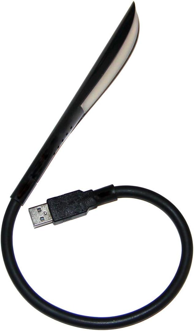 USB Reading Lamp with 14 LEDs Dimmable Touch Switch and Flexible Gooseneck for Notebook Laptop, Desktop, PC and MAC Computer + On/Off Setting (14 LED, Black)