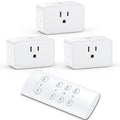 G-Homa Wireless Electrical Outlets with Remote Control, 1875W/15A, 100FT Range, ETL Listed - 3 Sockets + 1 Remote