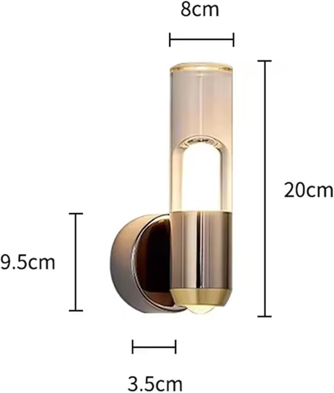 Modern Minimalist LED Wall Lamps, Transparent Ambient Lighting in Bedrooms, Background Decorative Fixtures