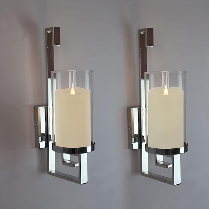 Flameless Candles with Remote Timer, 3D Moving Flickering Flame Battery Operated Candles Lasting 1000+ Hours, 6" x 3" Ivory Real Wax Electric LED Pillar Candles, Set of 2