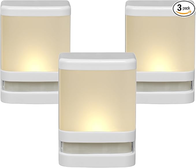 Xodus Innovations BL615-3 Battery Operated Motion Activated LED Deck and Stair Light, Outdoor or Indoor Use, Weather Resistant, White