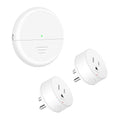 Motion Sensor Plug,Greencycle Wireless Motion Sensor Outlet with Timer Setting,PIR Sensor Plug to Auto Turn On/Off,Adjustable Detection Range,15A/1500W for Christmas Lights,Fans（1 Sensors 2 Plugs）