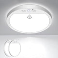 slochi 2Pack Motion Sensor Light Indoor Wired, 8.7 Inch 3000K/4000K/6500K Closet Lights Motion Sensored, 18W 1800LM Flush Mount Ceiling Light for Hallway Pantry Stairwell Porch, White