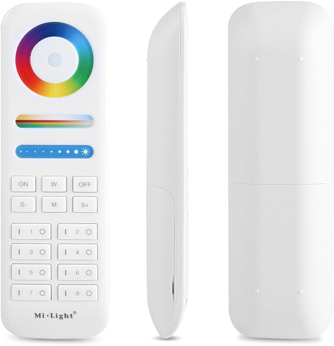 LED Bulbs light 2.4G 8-Zone Remote Controller for RGB+CCT LED Bulbs Strip Lights
