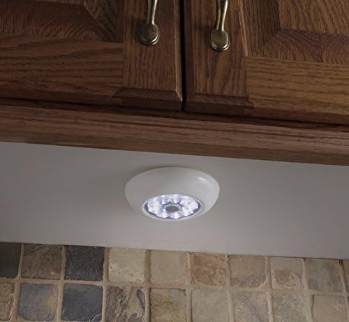 LIGHT IT! by Fulcrum 30014-308 9 LED Wireless Anywhere Stick On Tap Light, 6 Pack, White