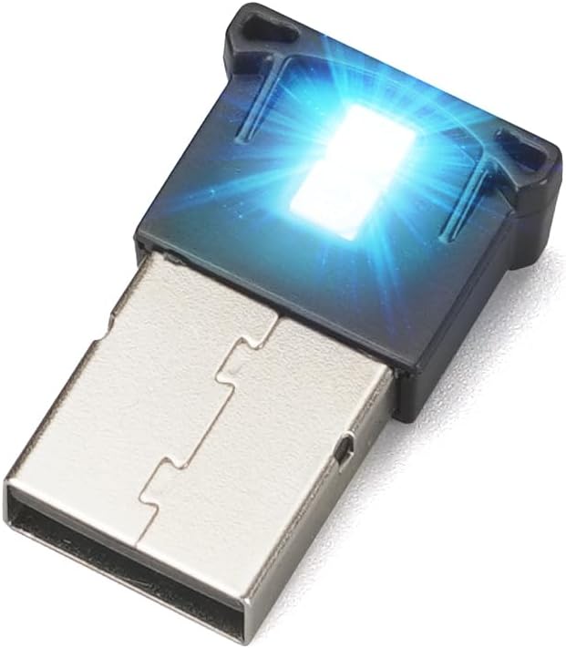 AOZITA Mini USB LED RGB Light Brightness Adjustable 8 Color Changeable for Car, Laptop, Keyboard. Atmosphere Smart Night Lamp for Home Decoration (DC : 5V) (Quantity: 1)