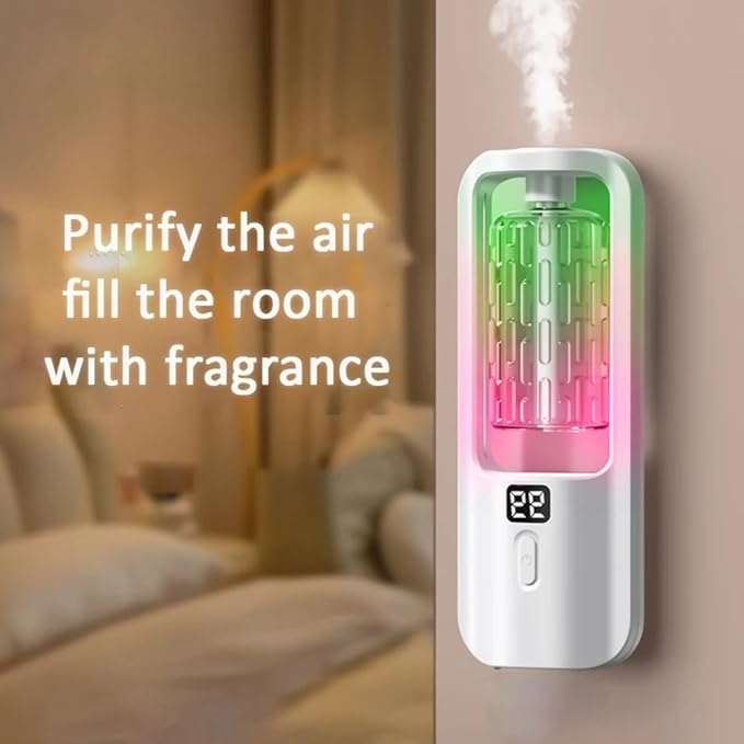 Aroma Diffuser Fragrance Essential Oil Aromatherapy Machine Wall Mounted Humidifier Machine Air Freshener Bedroom Toilet Easy to Use