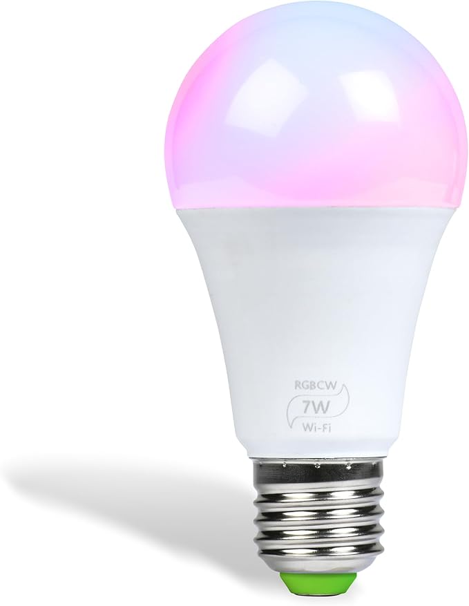 Flux WiFi Smart LED Light Bulb - Compatible with Alexa, Google Home Assistant & IFTTT - Smartphone Controlled Multicolored Color Changing Lights - Sunrise Wake Up Light & Dimmable Night Light