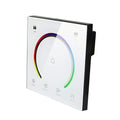 AMKI LED Wall Switch Dimmer,LED Controller,Wall- Mounted Plastic Cover Touch Panel Switch for DC12V-24V 3528 2835 5050 Single Color LED Strip Lighting(RGB-Red,Green,Blue)