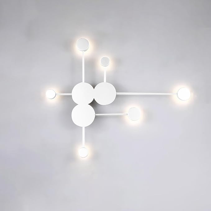 Lights LED Modern Indoor Nordic Circle Background Creatively Decorative Acrylic for Living Room Bedroom