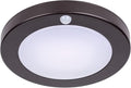 LIT-PaTH LED Flush Mount Ceiling Light, Closet Lighting Fixture with Motion Sensor, 10.5W, 700 Lumen, 6.2 Inch, Anti-Rust Galvanized Housing, Bronze Finish 3000K 1-Pack