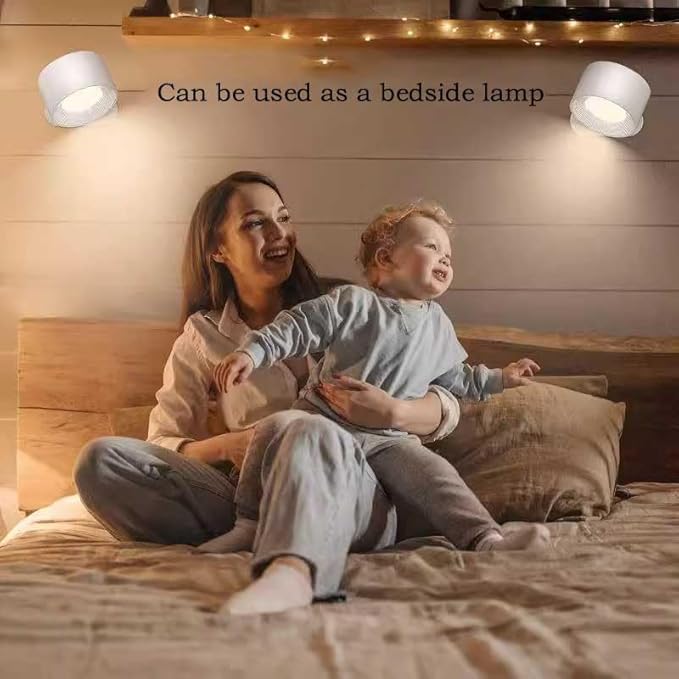 Eye Caring Table Lamp, LED Desk Lamp Dimmable Bedside Lamp with 3 Lighting Modes&3 Brightness Levels Touch Control USB Rechargeable Desk Light for Home Office Bedroom Reading Study Work (White)