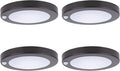 YoonLIT Flush Mount PIR Motion Sensor LED Ceiling Light, 6.2 Inch 10.5W 700 Lumen, Motion Activated Ceiling Fixture for Closet, Garage, Doorway, Stairway, Hallway, Bronze Finish 5000K 4-Pack