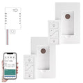 Nexete Wireless Dimmer Switch,1 Receiver and 2 Remotes Kit,Wireless Dimming Remote Control,Bluetooth Work with Amazon Alexa Only,Voice Control,Fixture for Ceiling Lights Lamps