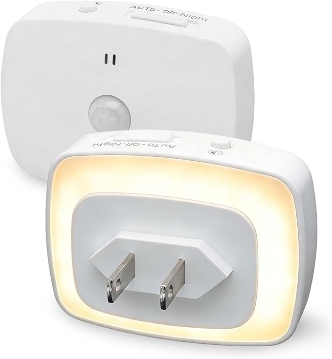 LED Night Light, Plug-in LED Backlit Night Light with Motion Sensor & Dusk to Dawn Sensor, Dimmable Nightlight 3-Color Temperature Adjustable Brightness for Bedroom Bathroom Stairs Hallway