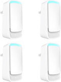 Plug In Air Ionizers - Negative Ion Technology Air Purifier - Quiet Operation Air Freshener for Home, Bedroom, Office, Garage Room - Portable Air Purifiers Odor,Pets Smell - Air Cleaner White (4 Pack）