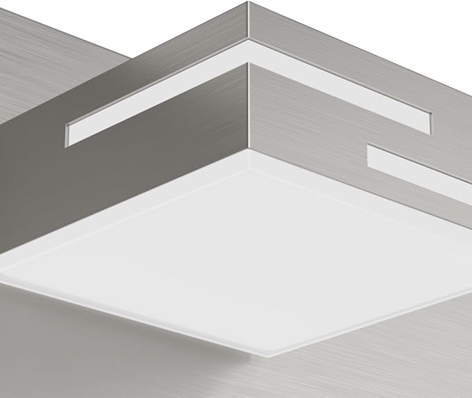 LED Modern Bathroom Vanity Light Fixtures, 7-Light 48-inch Dimmable Brushed Nickel Vanity Lights for Bathroom Lighting Fixtures Over Mirror, with 350° Rotatable Acrylic Heads (Cool White 6000K)