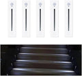 5Pcs Motion Sensor Stair Lights Embedded LED Step Lights, 3W AC85-265V Waterproof Recessed Light Fixtures for House/Wall Cavity/Hallway/Stair/Corner/Decks 6000K Sand White