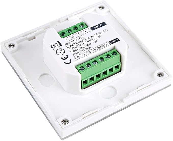 Fdit Wall-Mounted Led Panel Controller Capacitive Touch Panel Smart Dimmable Light for RGB Rgbw and RGB+CCT Led Strips