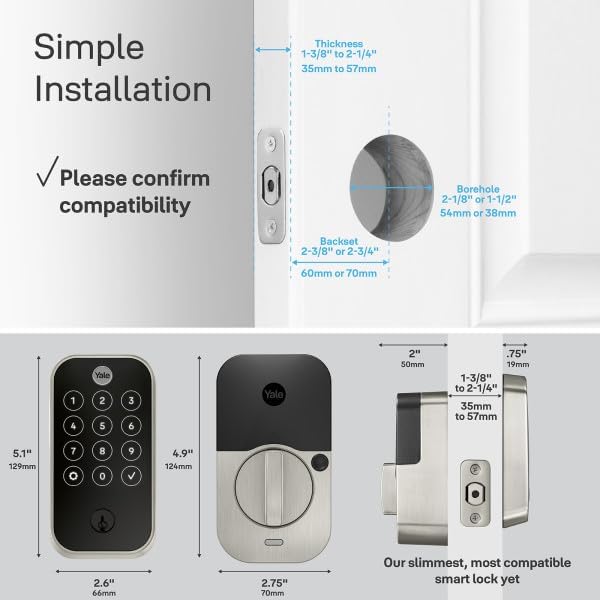 Yale Assure Lock 2 Touch with Z-Wave - Fingerprint Smart Lock in Bronze
