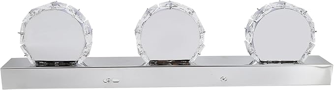 Waterproof LED Mirror Front Light, 16W, 4 Lights, 85-265V, Round Makeup Lights, White - IP65 Protection, Energy Saving, Bathroom and Dressing Room Use (3 Lights)