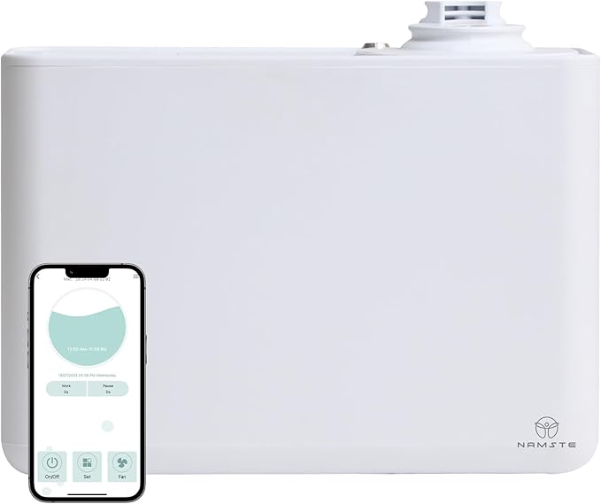 Waterless Diffuser HVAC Aromatherapy Machine, Long Lasting Aroma 800ml Home Luxury Scent Diffusers, 4000 Sq.Ft Coverage, APP & Button Control, Cold Air Diffusion for Home Hotel Mall Office