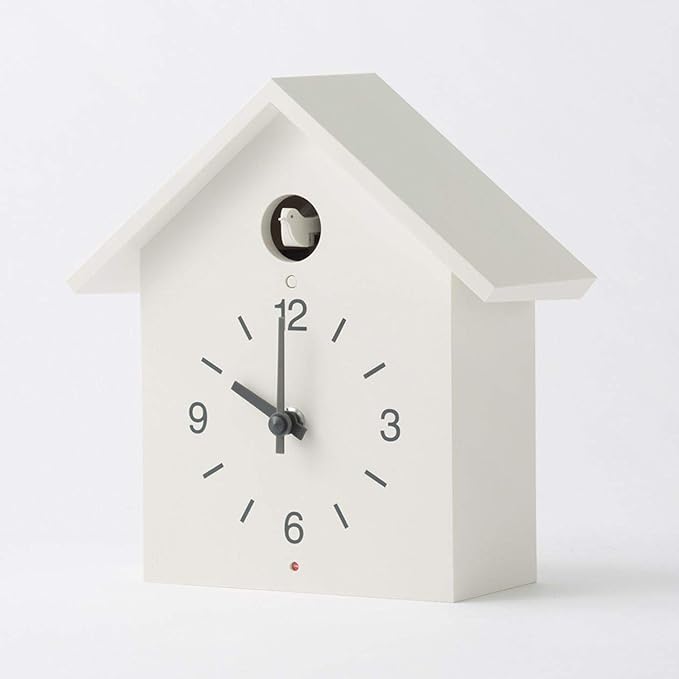 Muji Cuckoo Clock, White, Large
