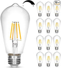 Dimmable Vintage Edison Bulb 4W,Equivalent 40W Incandescent,ST18 Antique LED Filament Bulbs,Daylight White 4000K 450 Lumens,E26 Led Bulb,Pack of 12