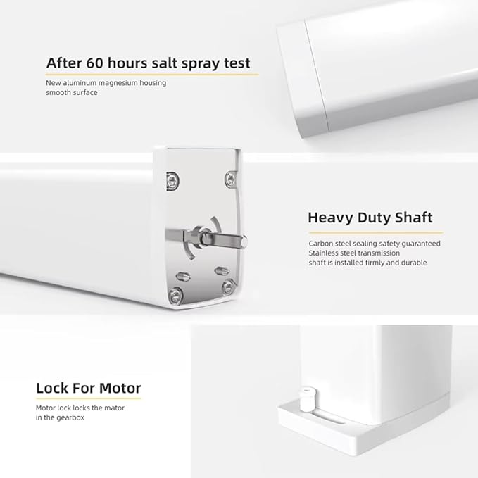 Motorized Curtains Rods with Remote, 5-Wire Automatic Curtain Opener Track Kit, Smart Electric Curtain System for Home and Office, 1.8N Motor (4.0 meters (157.4 inches))