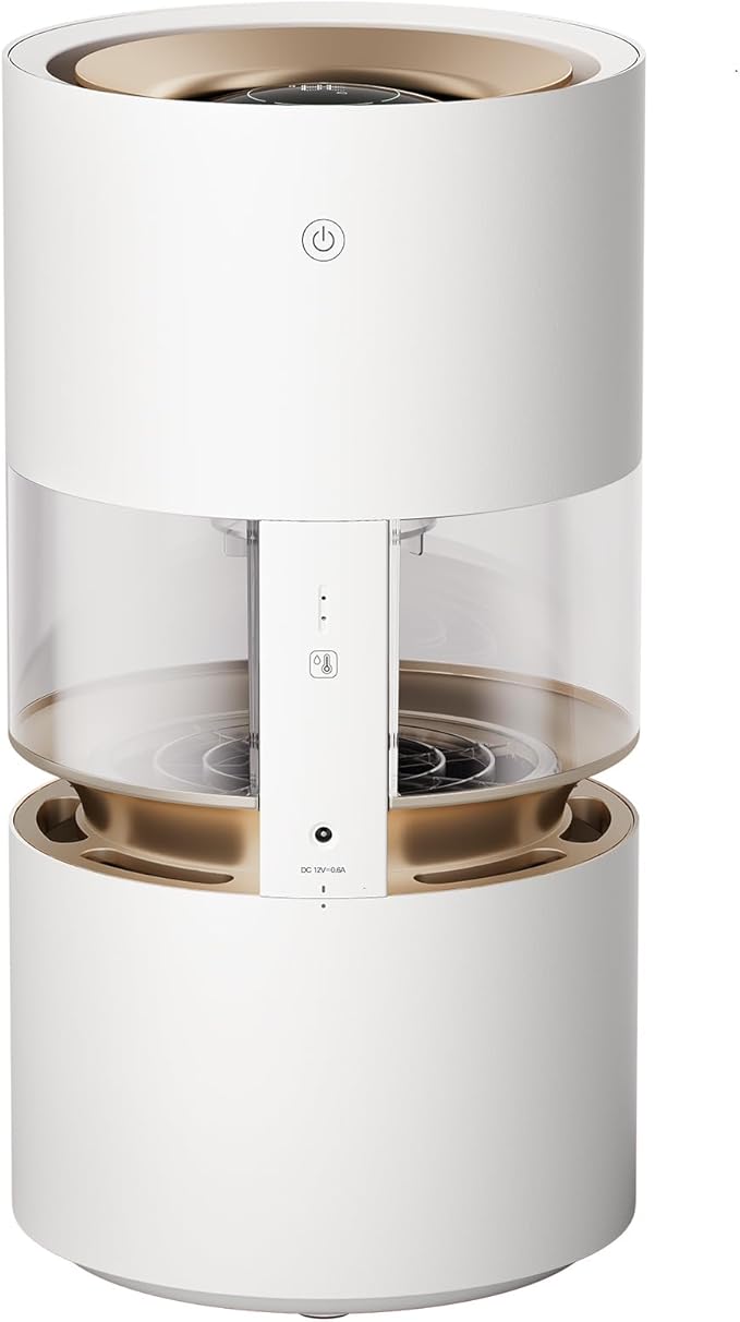 Smartmi Evaporative Humidifiers for Bedroom home, Rainforest Air Humidifier, 3L No Mist Cool Humidifier with Top Fill Design, Smart Humidity Control, Works with HomeKit Alexa Google Assistant