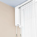 RS485 Motorized Curtain Track System, Heavy Duty Automatic Curtain Opener, Smart Electric Curtains with Remote for Ceiling Mount, 80kg Capacity (3.0 meters (118.1 inches))