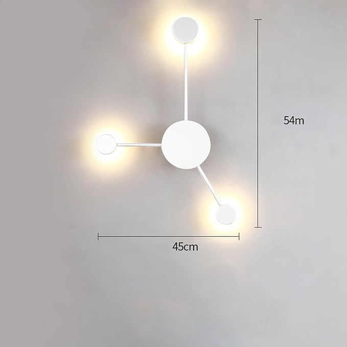 Lights LED Modern Indoor Nordic Circle Background Creatively Decorative Acrylic for Living Room Bedroom