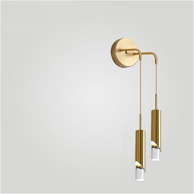 Modern Led Decorative Items Compatible with Home Tri-Color Light Source Dining Room Lights Dorm Room Decor Lamp(Gold,15 * 30 * 6cm)