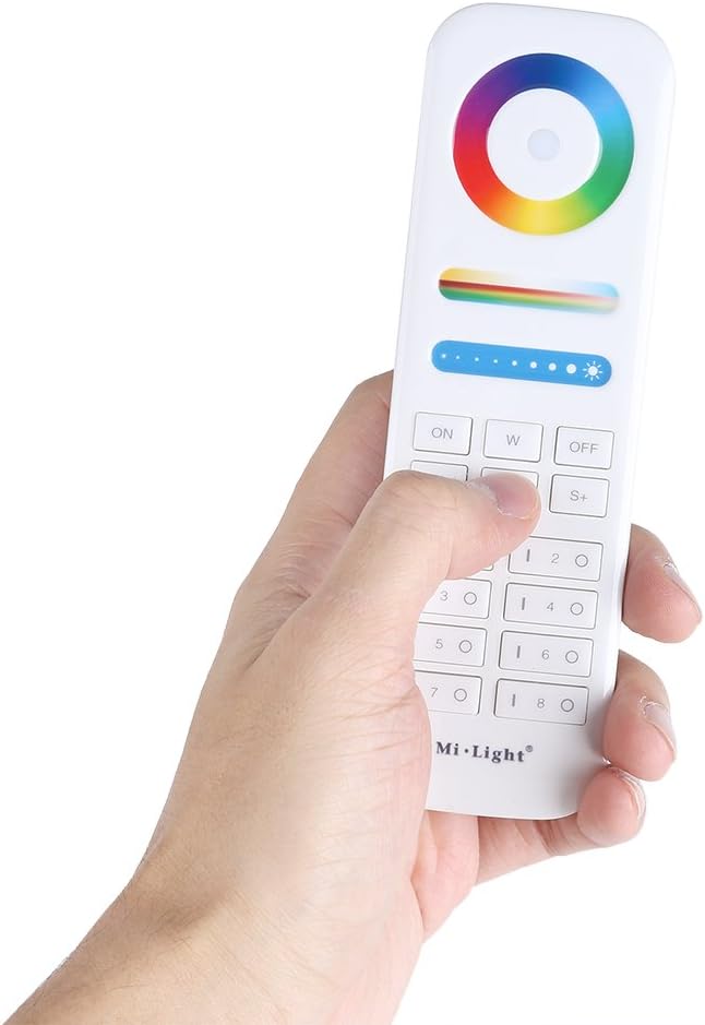 LED Bulbs light 2.4G 8-Zone Remote Controller for RGB+CCT LED Bulbs Strip Lights