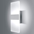 Lightess Modern Wall Sconce Dimmable 12W, Up Down Wall Lights Acrylic LED Wall Lamp for Hallway Bedroom Corridor, Cool White, HS521-1