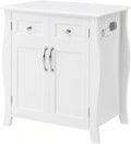 Northwood Calliger Bedroom CPAP Nightstand with Drawers for CPAP Accessories & Machine - Sleek Wooden Night Stand with CPAP Hose Holder Bed Side Table with Storage (White)