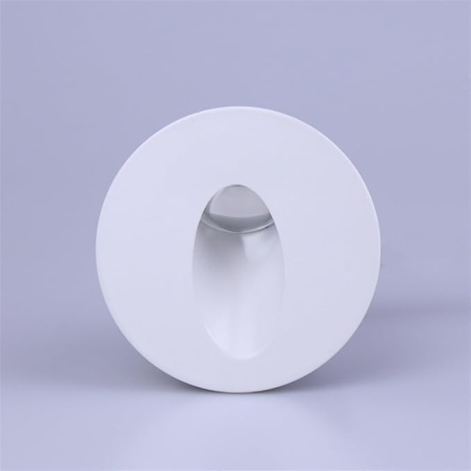 Wall Sconce Lamps Embedded with Mounting Box Round Nightlight for Stair Step Corridor Balcony Luminaire AC85-265V/DC12V(Warm(2700-3500K),1W AC85-265V)