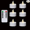 Flameless LED Tea Lights with Remote Control: 12pcs Electric Flickering Candles,400+Hours Battery Operated Votive Tealights for Home Decoration Seasonal &Festival Celebration (Warm White)