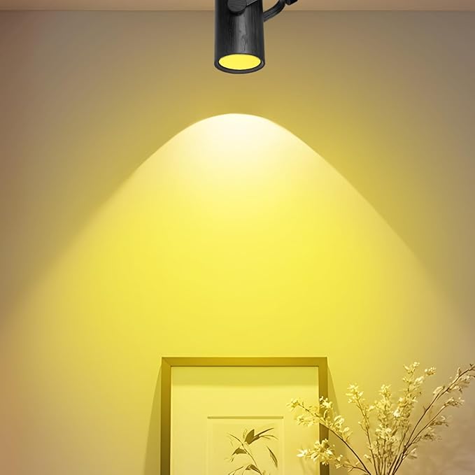 5pcs Light Dimming Film Ambient Lighting Gel 10cm Dimming Diffuser Film, Warm Color Filters Round Sheet for Led Ceiling Spotlight, Video, Yellow