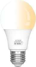 LUXON 5W A19 Radar Detector Dusk to Dawn 50W Equivalent Smart Led Lamp Lighting Indoor Outdoor Motion Sensor Bulb Auto On/Off E26 Base Soft White 2700K