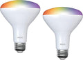 RCA WiFi LED Smart Light Bulbs 2-Pack, BR30 Indoor Flood Light 9W 60W Equivalent, Alexa Devices Compatible, Google Home, Dimmable Tunable White & Color Changing Lightbulb, 720 Lumens E26