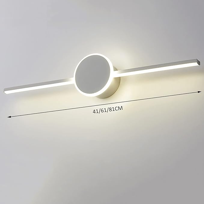 Bath Mirrorps, Vanity Light Bathroom Mirror Lights Waterproof Led Mirror Front Light Stainless Steel and Acrylic Make-Upp Indoor Lightifixture Wall Light/Warm Light/41Cm