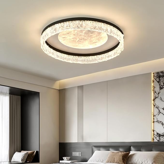 Pendant Lights, Nordic Decoration Home Bedroom Decor Smart led Lamps Ceiling Lights for Living Room Indoor Lighting lamparas(E Style,Warm White)