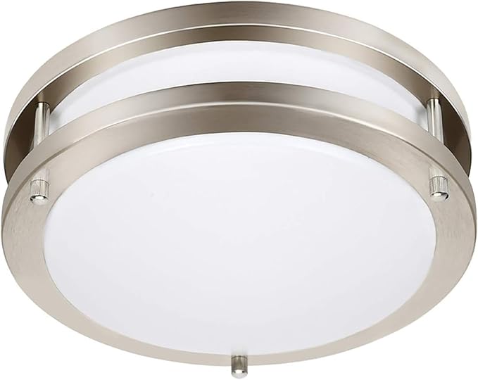 Drosbey 50W Dimmable LED Ceiling Light Fixture, Kitchen Light Fixtures, 13.2 inch Flush Mount Ceiling Lights for Bedroom, Bathroom, 2700K/3000K/3500K/4000K/5000K Selectable, Super Bright 5000LM