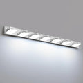 LED Modern Bathroom Vanity Light Fixtures, 7-Light 48-inch Dimmable Chrome Vanity Lights for Bathroom Lighting Fixtures Over Mirror, with 350° Rotatable Heads (Cool White 6000K)