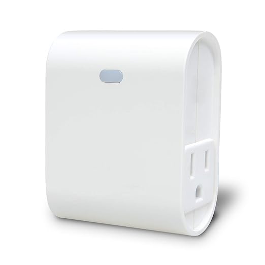 Zwave Smart Light Dimmer Plug, Plug-in Socket, Built-in Repeater, Z Wave Hub Required, Works with SmartThings, Wink, Alexa, Google Assistant