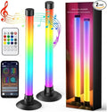 Led Light Bar with Music Sync, Color Changing TV Backlight App & Remote Control, IC+RGB & W Smart RGB Light Bar, USB Powered Led Lights for TV, PC Room Monitor Backlight Gaming Accessories
