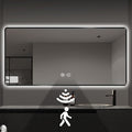 Black LED Mirror for Bathroom, 36"x72" Smart Bathroom Mirror with Lights, Motion Sensor, Anti-Fog, Stepless Dimmable & 3-Color, Backlit Wall Mirror, Rounded Corner, CRI≥93, UL-Listed